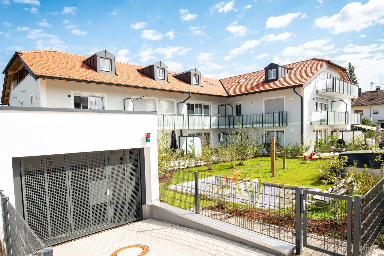 Isartalstraße Unterhaching, Gartenseite