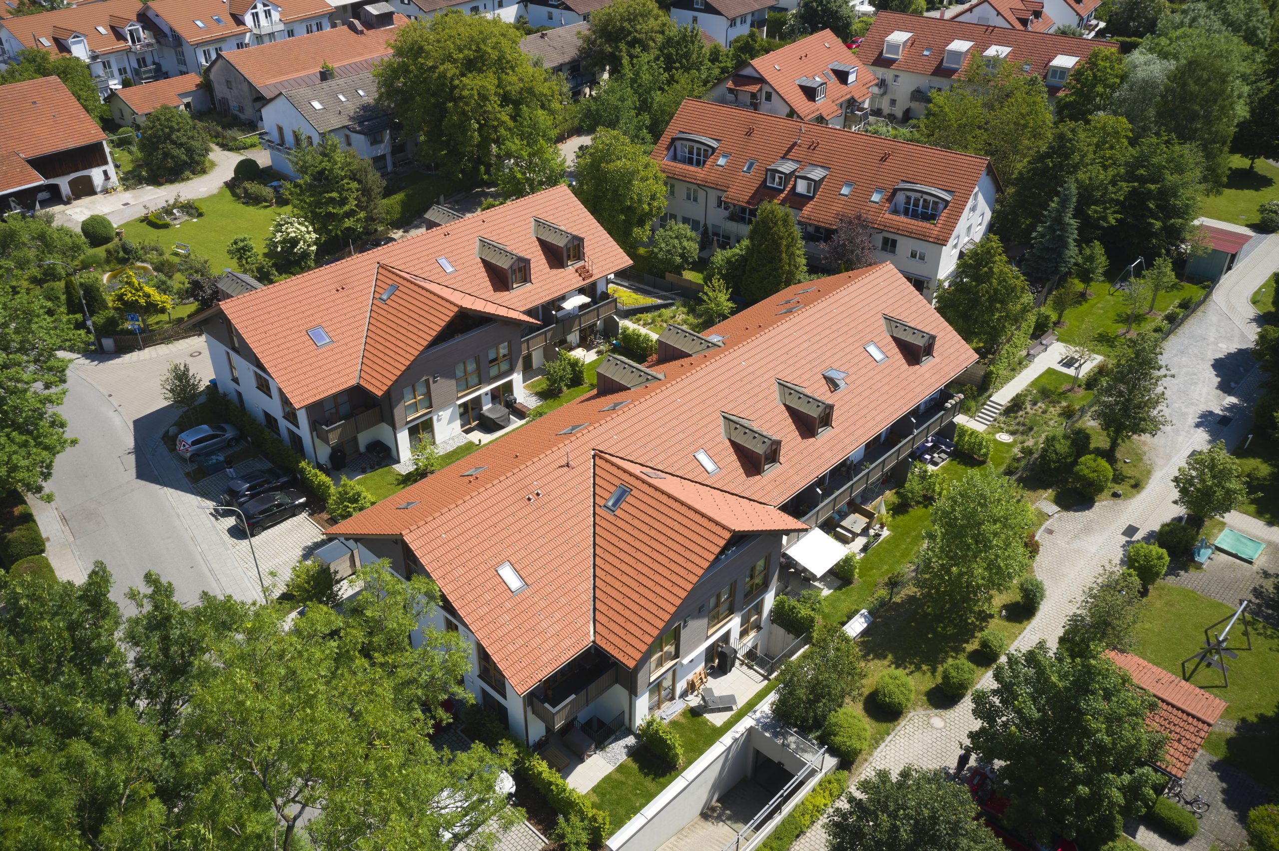Im Mitterfeld Taufkirchen, Ansicht