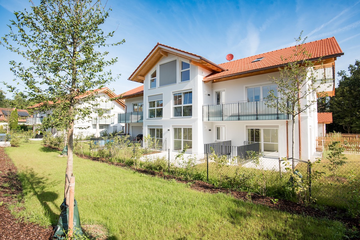 Gartenseite mit Balkonen, Oberhaching