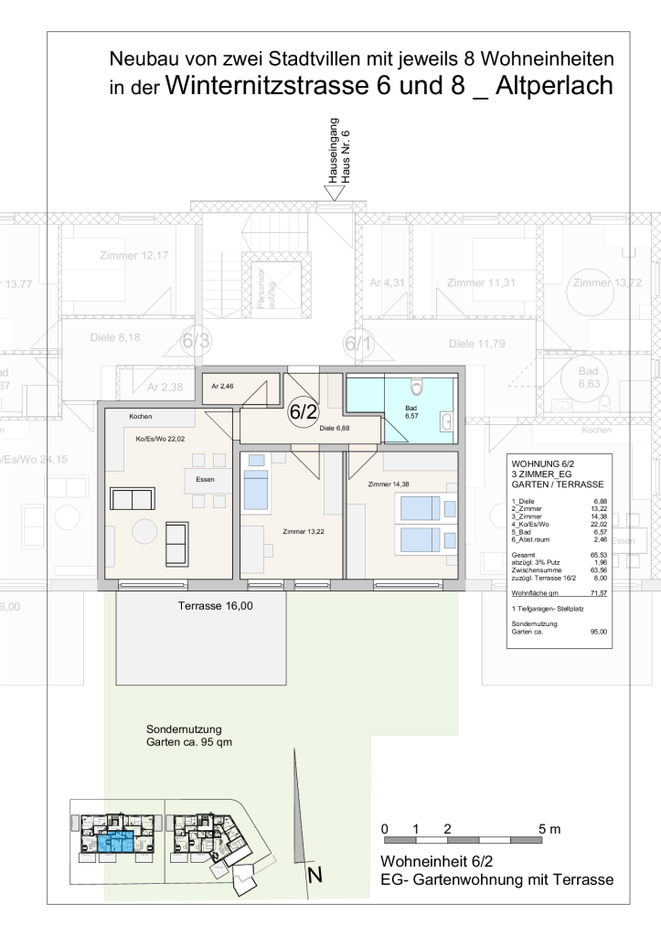 Winternitzstraße, Grundriss Wohnung WE 10