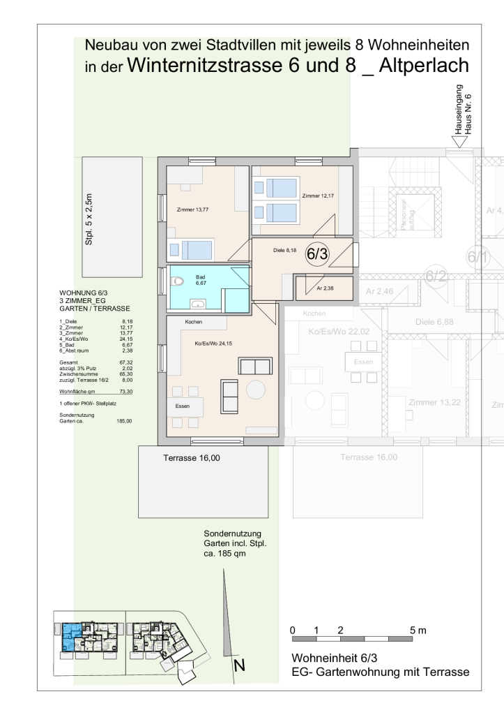 Winternitzstraße, Grundriss Wohnung WE 11