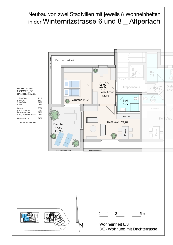 Winternitzstraße, Grundriss Wohnung WE 16
