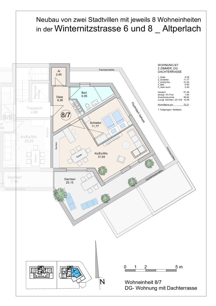 Winternitzstraße, Grundriss Wohnung WE 7